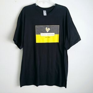 Little Havana Tee Mens Size XL Black and Yellow Short Sleeve Miami Florida